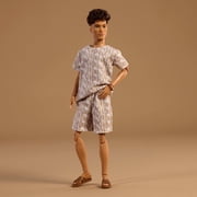 Barbie Basics Collectible Ken Doll, Model 10 with Brunette Hair in Shirt & Shorts with Matching Print