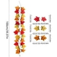 thumbnail image 4 of Simulation Maple Leaf Rattan Multicolor Plastic Home Decoration for Halloween Autumn Indoor Outdoor Scenic Arrangement, 4 of 7