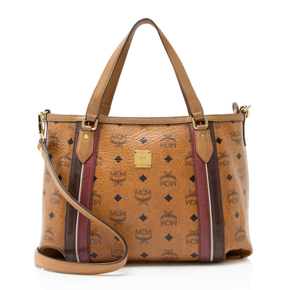 Pre-Owned MCM Visetos Zip Tote