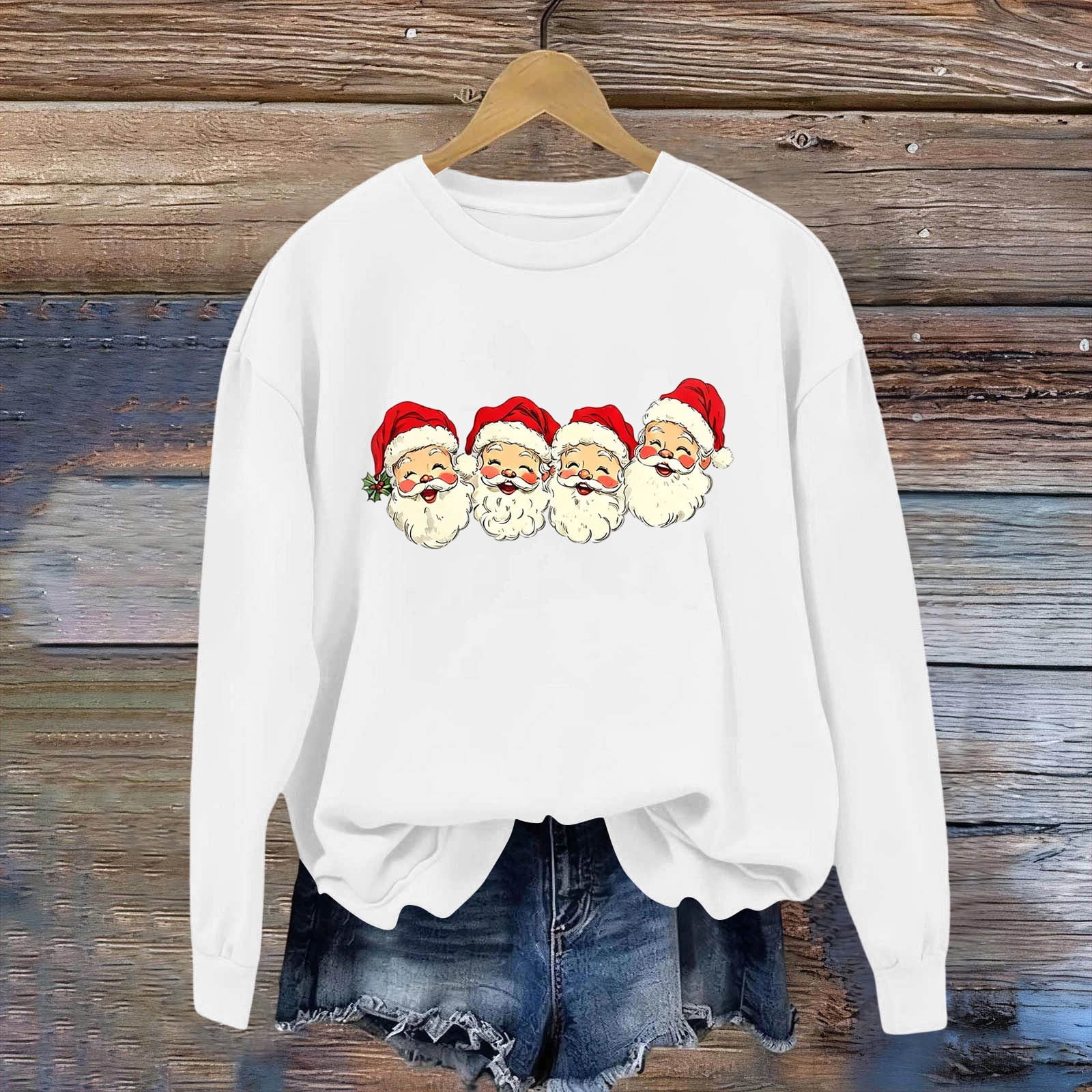 Crunowin Kids Christmas Sweatshirts (2-16) Graphic, White Size 3T – picture 8