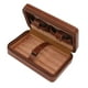 thumbnail image 3 of Estuche Para Cigarros, Estuche Para Cigarros De Cuero Costura Manual Forro De Madera De Cedro Marrón Con Bolsa De Almacenamiento Para Club, 3 of 8