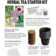 thumbnail image 2 of Tea Growing Kit - Includes Medicinal Lavender, Chamomile, Lemon Balm, Peppermint and Echinacea Heirloom Garden Seeds, Grow Pots, Soil, Plant Markers, Indoor Herb Kit Outdoor Tea Garden Kit, 2 of 3