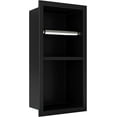 thumbnail image 7 of Recessed Toilet Paper Holder with Storage, Matte Black Stainless Steel Bathroom Tissue Roll Holder and Footrest, 7 of 7