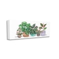 thumbnail image 3 of Potted Plants Herbal Leaves Pattern Foliage 30 in x 13 in Painting Canvas Art Print, Design by Karyn Panganiban, 3 of 5