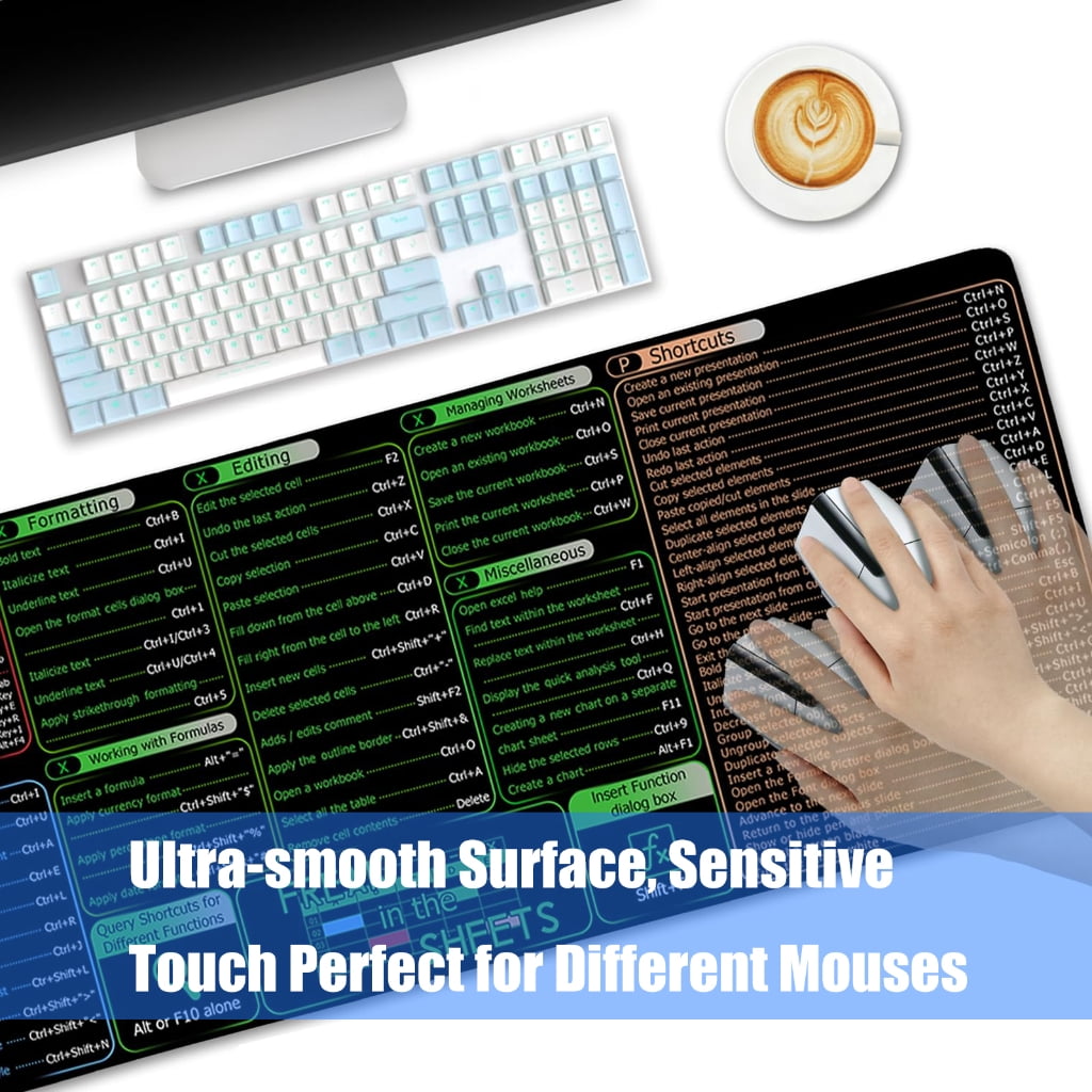 Desk Pad with Word Function Providing Spacious and Surfaces for Office and Gaming 400x900x3mm