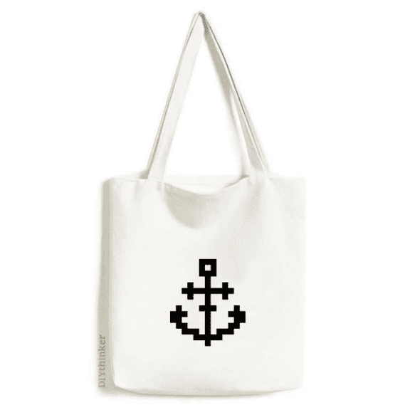 Summer Sail Sailors Ship Pixel Tote Canvas Bag Shopping Satchel Casual Handbag
