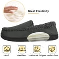 thumbnail image 2 of VONMAY Men's Moccasin Slippers Fuzzy House Shoes with Whipstitch Indoor Outdoor, 2 of 5