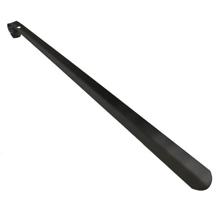 - Black Steel Long Reach Easy On Shoe Horn 23 Inch Handle - Heavy Duty