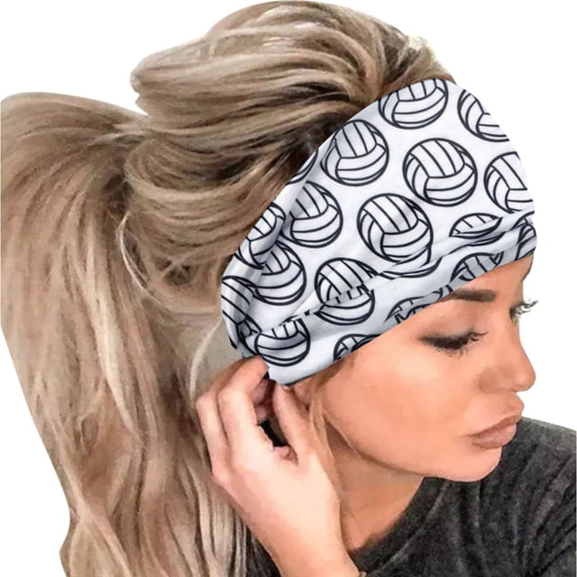 Diadema elástica con estampado de bolas para mujer, 1 bandana para el pelo, pañuelo para la cabeza para mujer