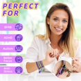 thumbnail image 2 of Pulsera antiestrés JXM pack de 4, 6 cm, con cremallera – herramienta sensorial, 2 of 6