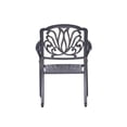 thumbnail image 4 of Savanna Patio Outdoor Aluminum Dining Armchair  (Set of 2) - Silver, 4 of 7