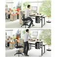 thumbnail image 6 of BestOffice Tall Drafting Office Chair, Lumbar Support, Adjustable Arms, Swivel Rolling for Adults(White), 6 of 7