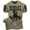 T-Shirt Military Green Branded, variant on Gymish Deadlift Dominance Workout T-Shirt – Funny Gym Shirt for Men, Military Green with Sleeve Logo, Small