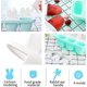thumbnail image 3 of (bleu) Moules Crme Glace En Silicone, Moules Popsicle Avec Btonnets, Mini Moules Crme Glace, Moules Popsicle Sorbet Popsicle Bricolage Rutilis, 3 of 5