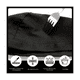 thumbnail image 5 of 6pzs Gorro De Cheff Gorro Para Cocina Estilo Turbante Unisex Malubero Negro, 5 of 5