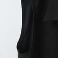 thumbnail image 5 of Women's Sleeveless Button Down Solid Casual Loose V Neck Tank Blouses For Work Plus Size Tops, M, BK4, 5 of 6