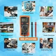 thumbnail image 2 of Digital Multimeter, Multimeter with AC DC Voltmeter & Ohm Volt Amp Tester, Pocket Meter with Backlight Tests Wire, Voltage Tester Measure Voltage Current Resistance Diode, 2 of 15