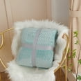 thumbnail image 4 of Fwttom Throw Blankets Soft Fuzzy Warm, Fuzzy Throw Blankets Couch Fleece, Throw Blankets Bed Machine Washable Thick Comfy Checkered Furry Sofa, 4 of 9