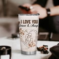 thumbnail image 5 of Gifts for Husband - Husband Gifts from Wife - I Love You Gifts for Him for Anniversary, Husband Birthday Gift, Husband Christmas Gifts - Husband Wood 20oz Stainless Steel Tumbler, 5 of 6