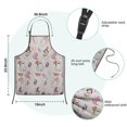 thumbnail image 7 of Pink Halloween Ghosts Kids Aprons for Girls and Boys,Adjustable Neck Strap Toddler Aprons for Kids Cooking Baking, 7 of 7
