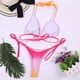thumbnail image 3 of Gibobby Conjunto de Bañador Sexy Conjunto Bikini de dos piezas Ropa de playa Traje de baño Vendaje Traje de baño Estampado sexy Mujeres Trajes de baño Ta(Rojo,M), 3 of 5