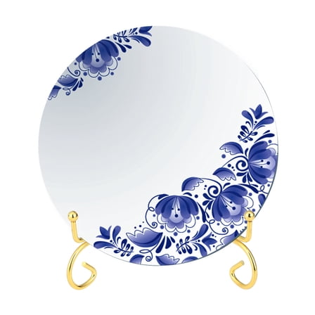 unbranded  6 Inch Dish Rack Vertical Plate Holders Decorative Stand Office Golden