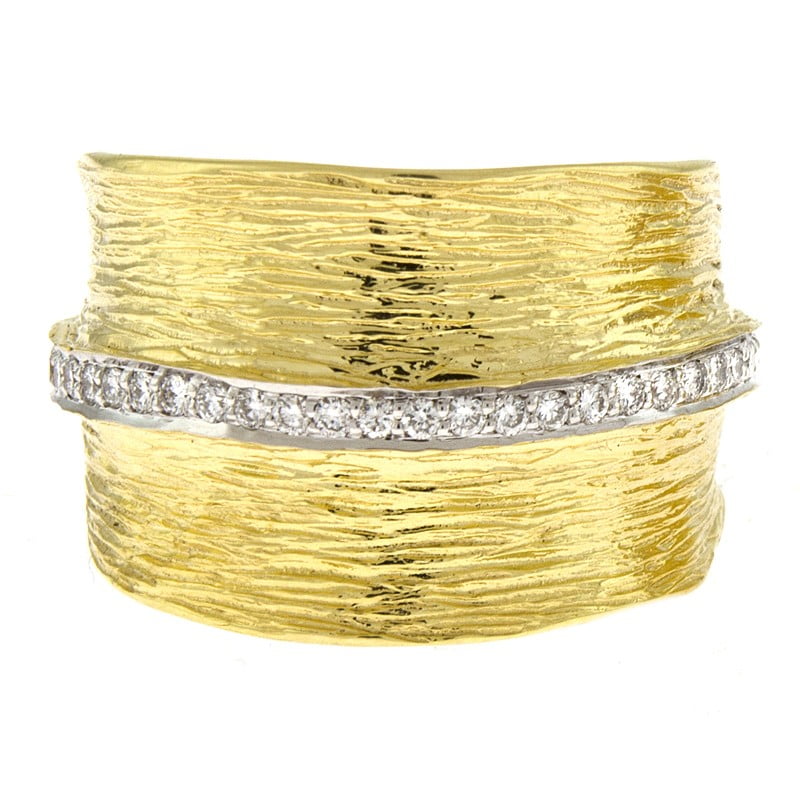 Jewelry 14k Yellow Gold Texture Ring Textured Finish .30 Dwt