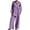Purple, variant on ibuvkizy Two Piece Sets for Women Summer Casual Outfit Sets,Women Jogger Outfit Plus Size,Women's Cotton Solid Button Long Sleeve Shirt Blouse and Pants Set With Pocket