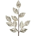 thumbnail image 3 of Northlight 25.5" Glittered Champagne Gold Leaves Christmas Spray, 3 of 4