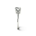 thumbnail image 5 of Charles & Colvard 14K White Gold Moissanite 9x7mm Oval Engagement Ring-Size 5 2.30cttw DEW, 5 of 8