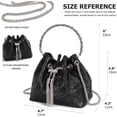 thumbnail image 3 of LHSHID Bling Crystal Rhinestone Purse for Women Sparkly Clutch Handbag Crossbody Bag for Evening Wedding Party Prom, 3 of 6