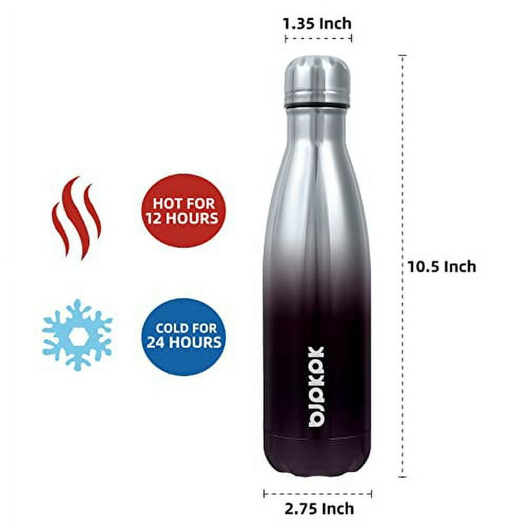  24BOTTLES Clima Bottles - Insulated Water Bottle  11oz/17oz/29oz, Water Bottles with 100% Leak Proof Lid (12 Hours Hot and 24  Hours Cold Beverages), Made of Stainless Steel, Italian Design: Home 