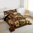 thumbnail image 3 of Feelyou 3D Bear Deer Bedding Comforter Set for Men, Hippie Western Aztec Twin Comforter Sets, Rustic Wildlife Hunting Reversible Bedding Set, Super Cozy Room Decor, 2-Piece, 3 of 8