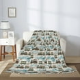 thumbnail image 2 of Sigee Transport Train for Flannel Blanket - Ultra-Soft, Warm and Cozy, Perfect for Couch, Bed, or Travel-40"x30", 2 of 6