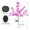 thumbnail image 3 of Xihbxyly Luces Solares para Jardín de Orquídeas, Panel Solar Mejorado, Tallos y Hojas Flexibles, Decoración Impermeable para Exteriores, Jardín Romántico, Diseño Duradero Ip44, Juego de 20 Piezas, 3 of 7