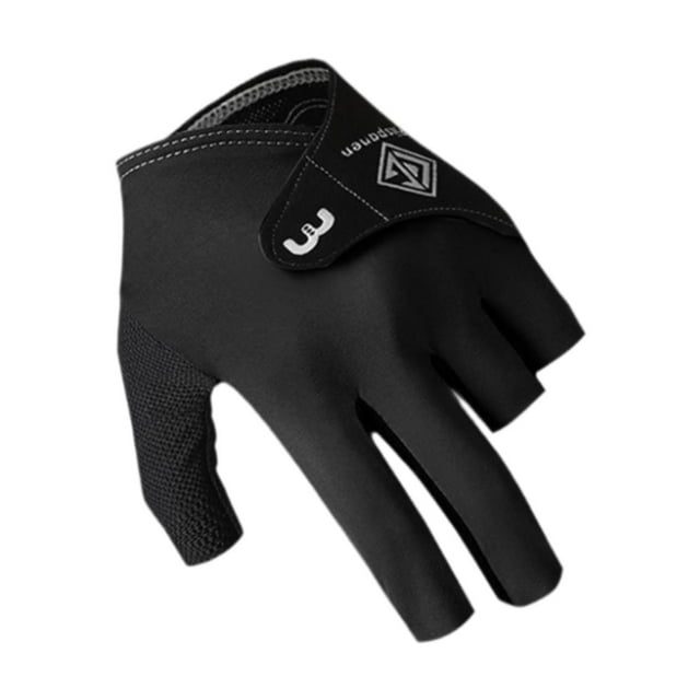 Guante de billar para zurdos, guantes deportivos de tres dedos para hombre y mujer. negro