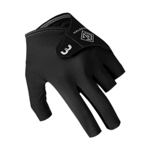 Guantes de piscina para mano izquierda, guantes deportivos, 3 dedos elásticos transpirables para mano izquierda. negro