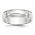 thumbnail image 6 of 10K White Gold 6mm Milgrain Half Round Band Ring Size 9.5, 6 of 7