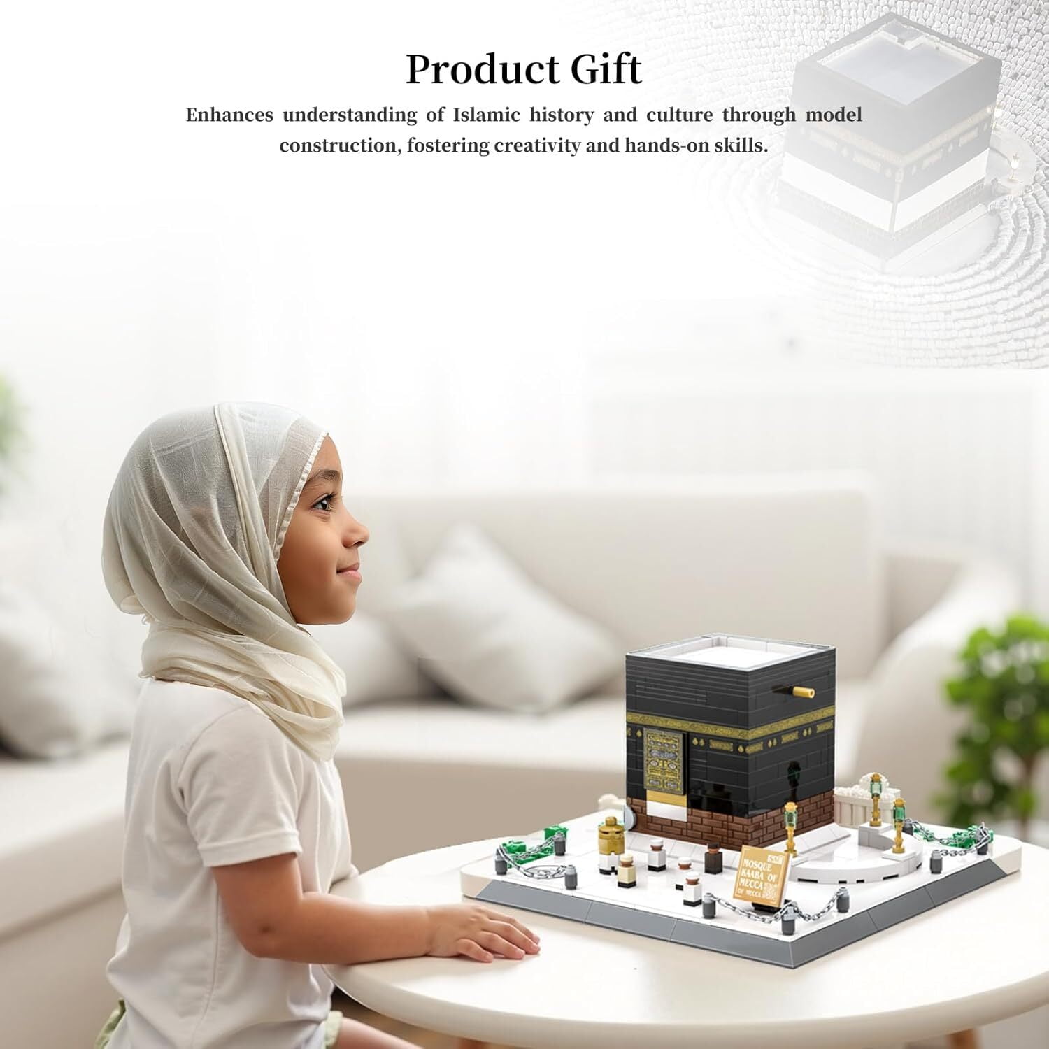 Vyytoz Kaaba Mecca Building Set, 446Pcs Architecture Model, Creative Display Toy, World Landmark Collection