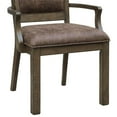 thumbnail image 5 of Pemberly Row Dining Arm Chair in Brown Wood Finish by Pemberly Row, 5 of 7