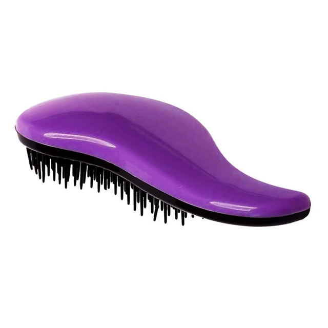 Cepillo Para Pelo Con Cerdas - Cepillo Cabello Y Curvado Desenredarte Para Estilo Mujer Cabellos , Gruesos, Finos, s Púrpura Baoblaze Cepillo desenredante