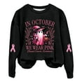 thumbnail image 4 of Bibifish Sweatshirts For Women Halloween Funny Spooky Graphic Casual Long Sleeve Sweatshirts Fall Oversized Crewneck Pullovers, 4 of 4