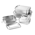 thumbnail image 2 of Hyasfey Stainless Steel Lunch Box Leak-proof Bento Box for Kids Adults Food Containers for Sandwiches Fruits Snacks, 2 of 8