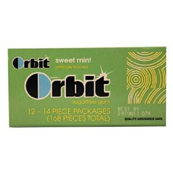 Orbit, Sweet Mint, Count 12 (14S) - Gum / Grab Varieties & Flavors