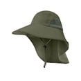 thumbnail image 4 of Sombrero de pescador Gorras de pesca Correa ajustable Unisex Secado rápido Poliéster Verano Casual Sombrero para el sol Visera para escalar Acampar Estilo C Verde, 4 of 9