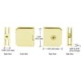 thumbnail image 5 of CRL M0638BR Brass Monaco Series Fixed Panel U-Clamp, 5 of 5