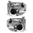 thumbnail image 2 of New Pair Of Headlights Compatible With Toyota Tundra Sequoia Limited Sport Utility Crew Cab Pickup SR5 2005 2006 2007 By Part Numbers 811100C031 811500C031 TO2503158 TO2502158, 2 of 2