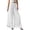 *White, variant on ClodeEU Women's High Waisted Wide Leg Chiffon Pants,Casual Flowy Loose Fit Trouser White,Womens Plus XL