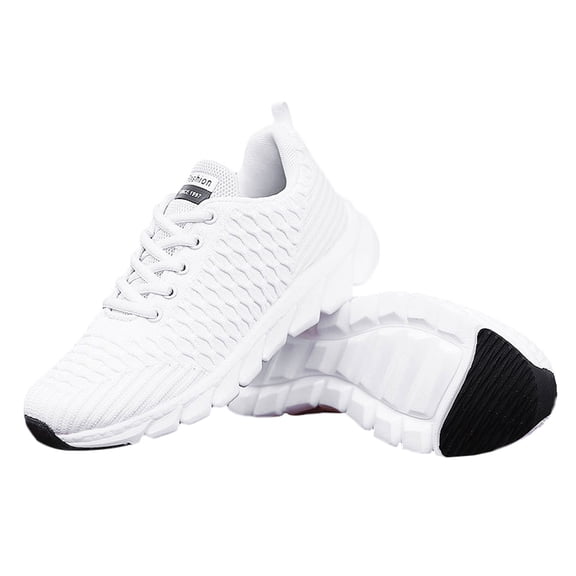 COSMOBETTY EVA Women's Running Shoes White, Wear-Resistant Trainers, Lightweight Athletic Sneakers, 1 Pair