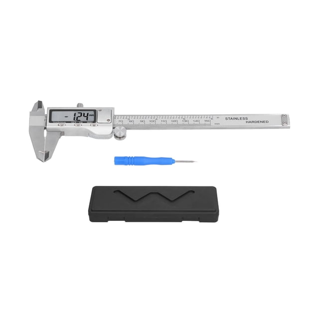 Calibrador digital de acero inoxidable electrónico ajustable Vernier herramienta de medición de 0 a 150 mm